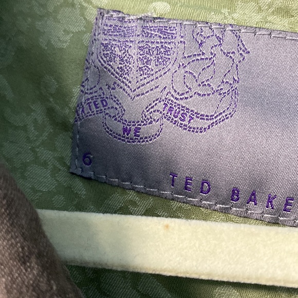 Ted baker brown jacket size 6 unisex design - Picture 3 of 14